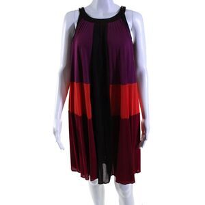 BCBGMaxAzria Dresses Bcbg Max Azria Womens Pleated Color Block
